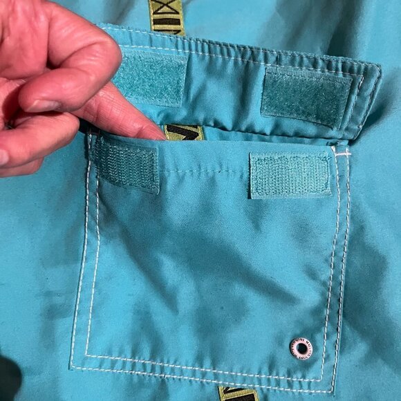 Maui & Sons HULA GIRL Palm Tree Blue Board Shorts - Limited Edition - RARE! - Picture 8 of 12